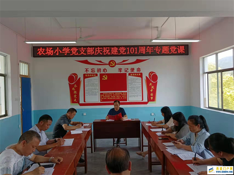 印江县农场小学党支部开展庆祝建党101周年系列活动