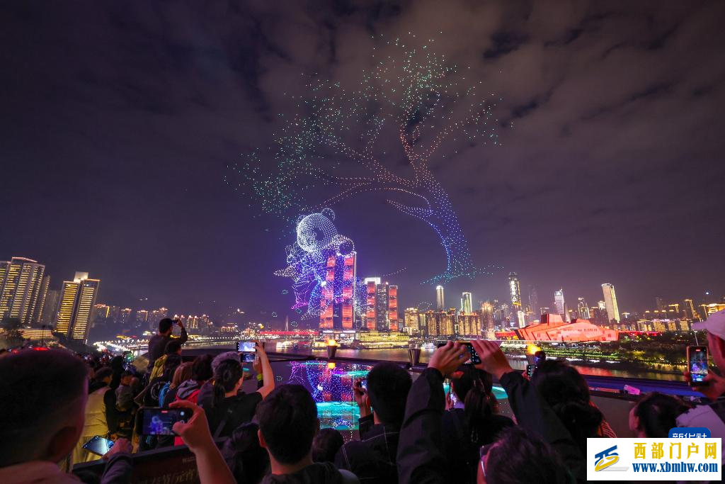 重庆举行世界城市日专场无人机主题表演(图5)